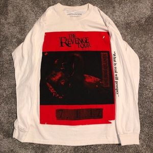💙 XXXtentacion “The Revenge Tour” long sleeve music/band shirt - Size Medium